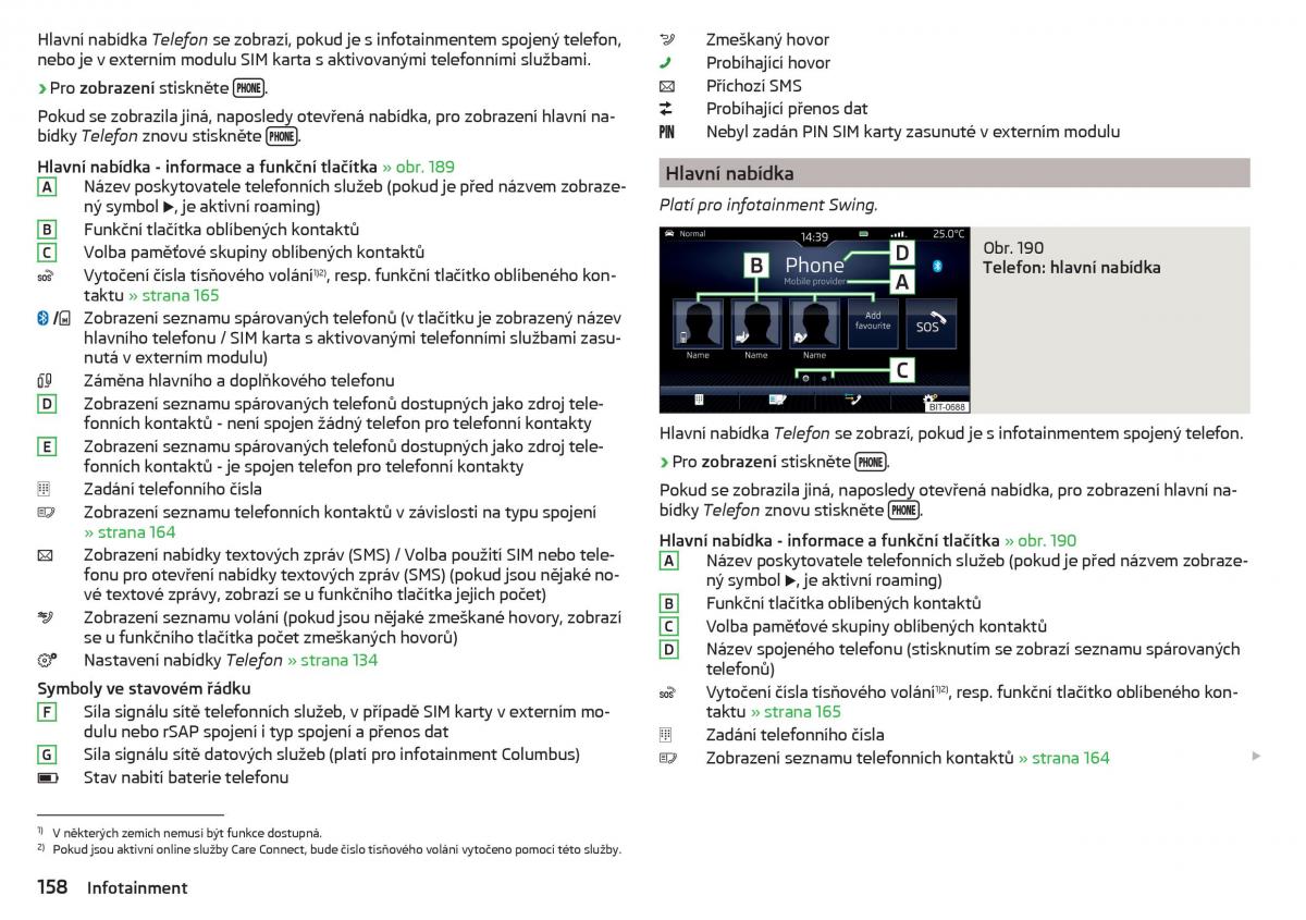 Skoda Kodiaq navod k obsludze / page 160