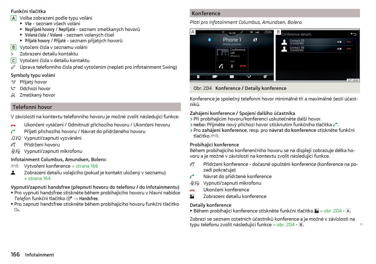 Skoda Kodiaq navod k obsludze / page 168