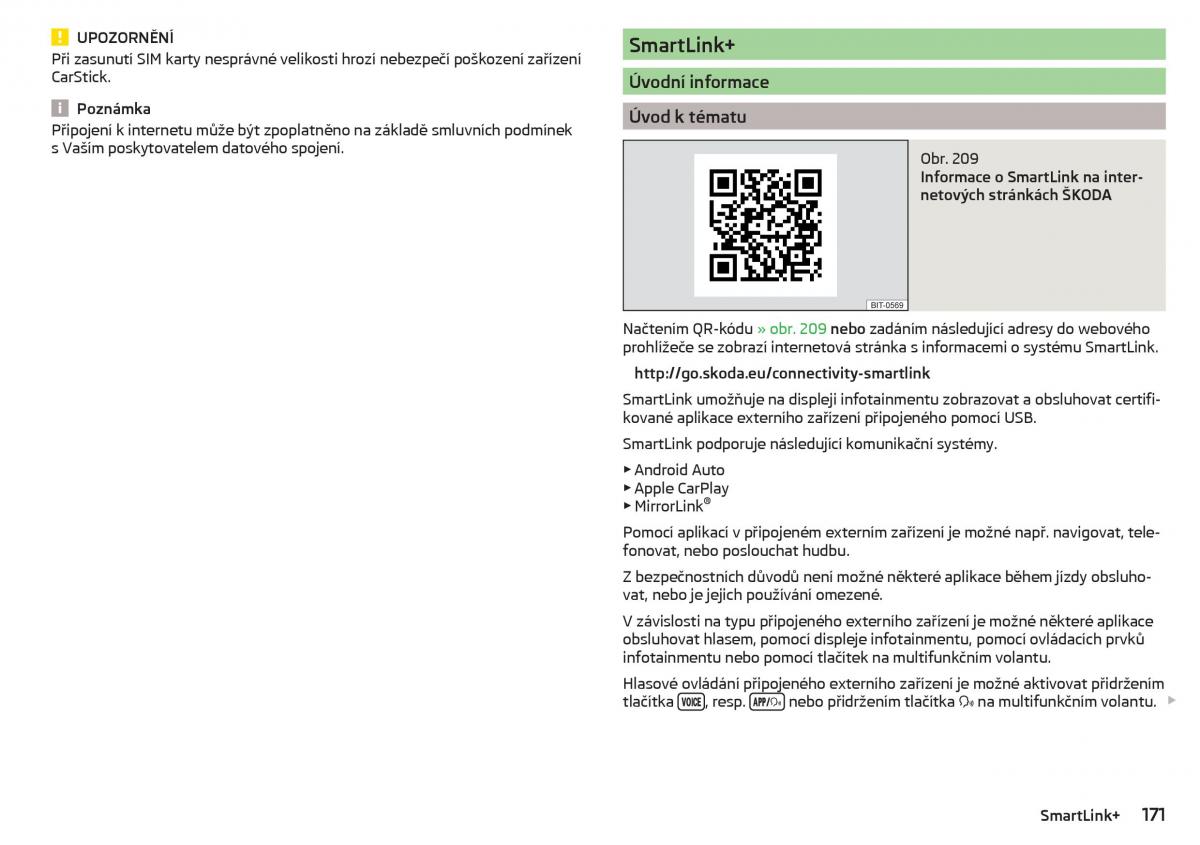 Skoda Kodiaq navod k obsludze / page 173