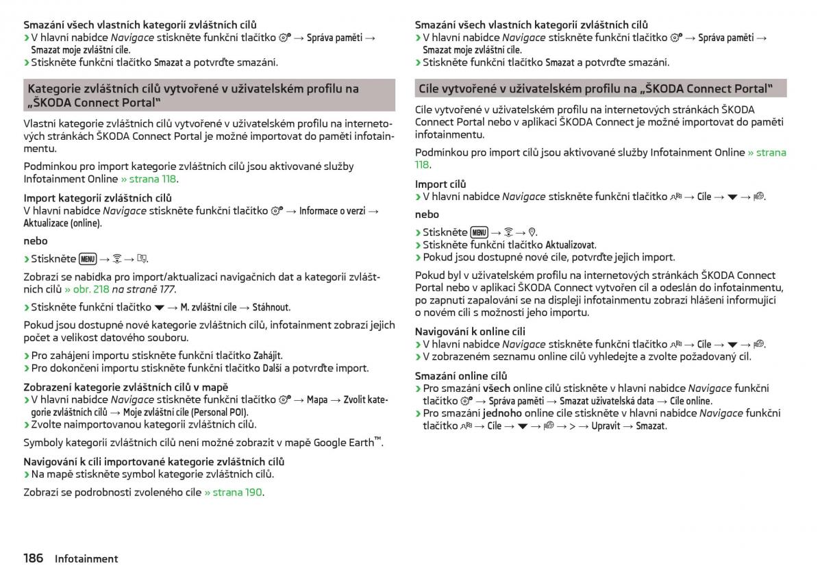 Skoda Kodiaq navod k obsludze / page 188