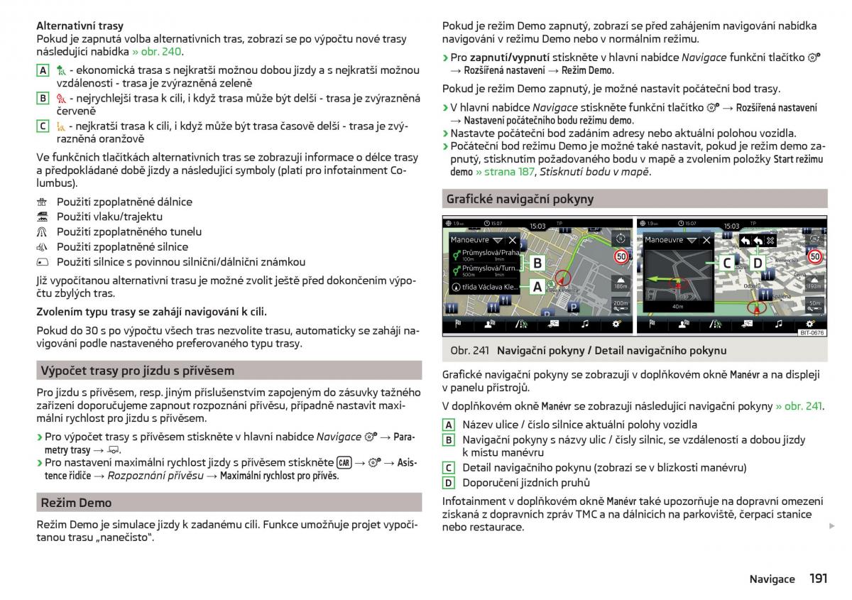 Skoda Kodiaq navod k obsludze / page 193