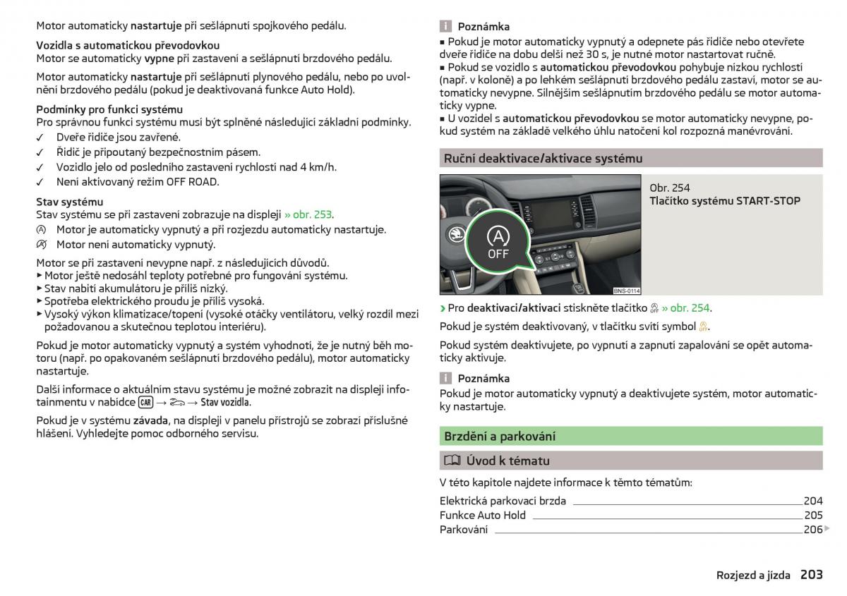 Skoda Kodiaq navod k obsludze / page 205