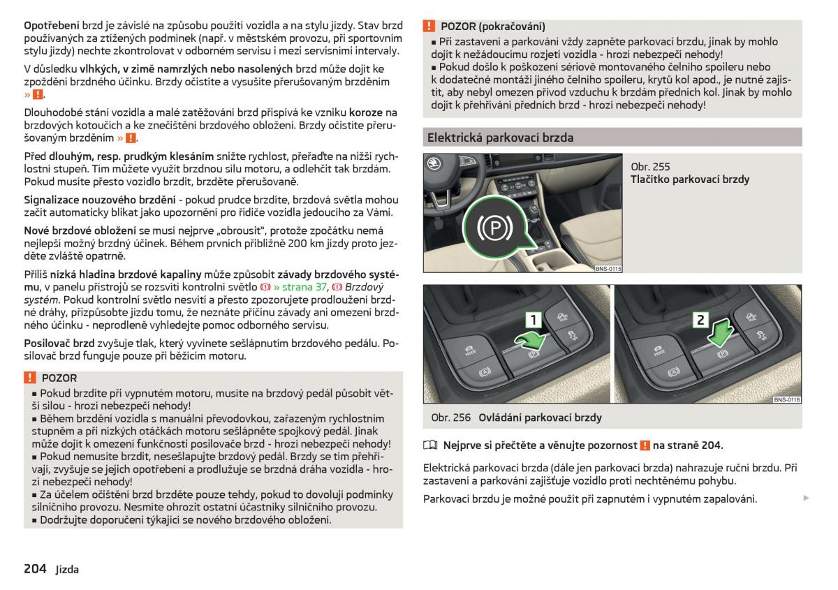 Skoda Kodiaq navod k obsludze / page 206