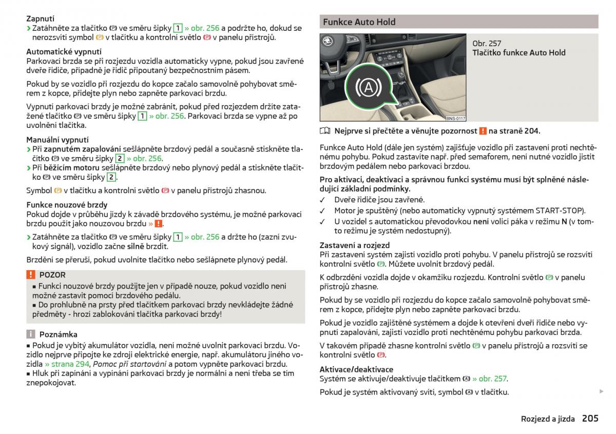 Skoda Kodiaq navod k obsludze / page 207