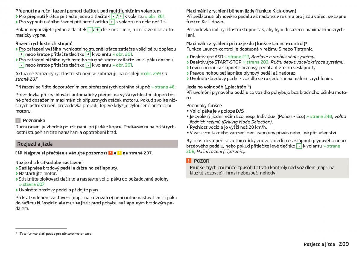 Skoda Kodiaq navod k obsludze / page 211