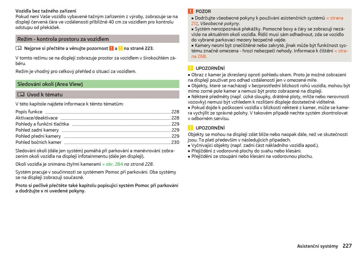 Skoda Kodiaq navod k obsludze / page 229