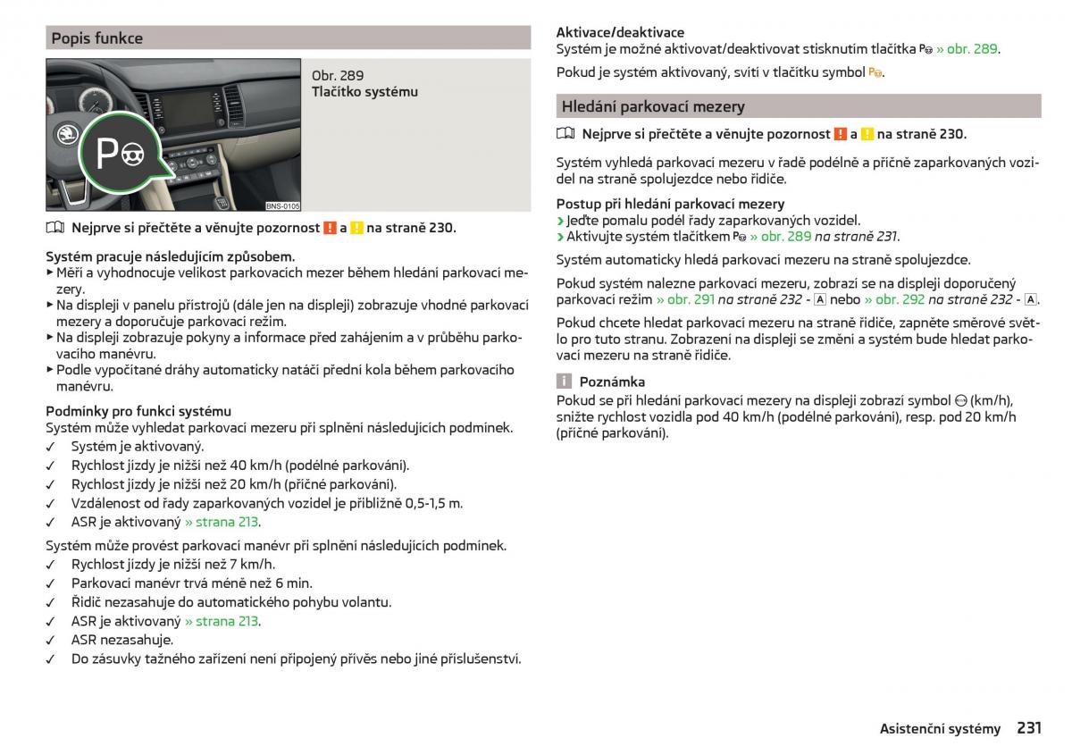 Skoda Kodiaq navod k obsludze / page 233