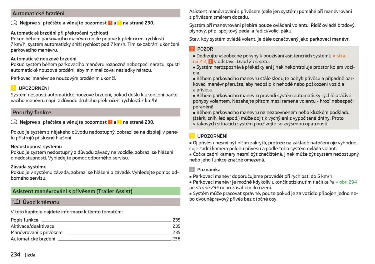 Skoda Kodiaq navod k obsludze / page 236