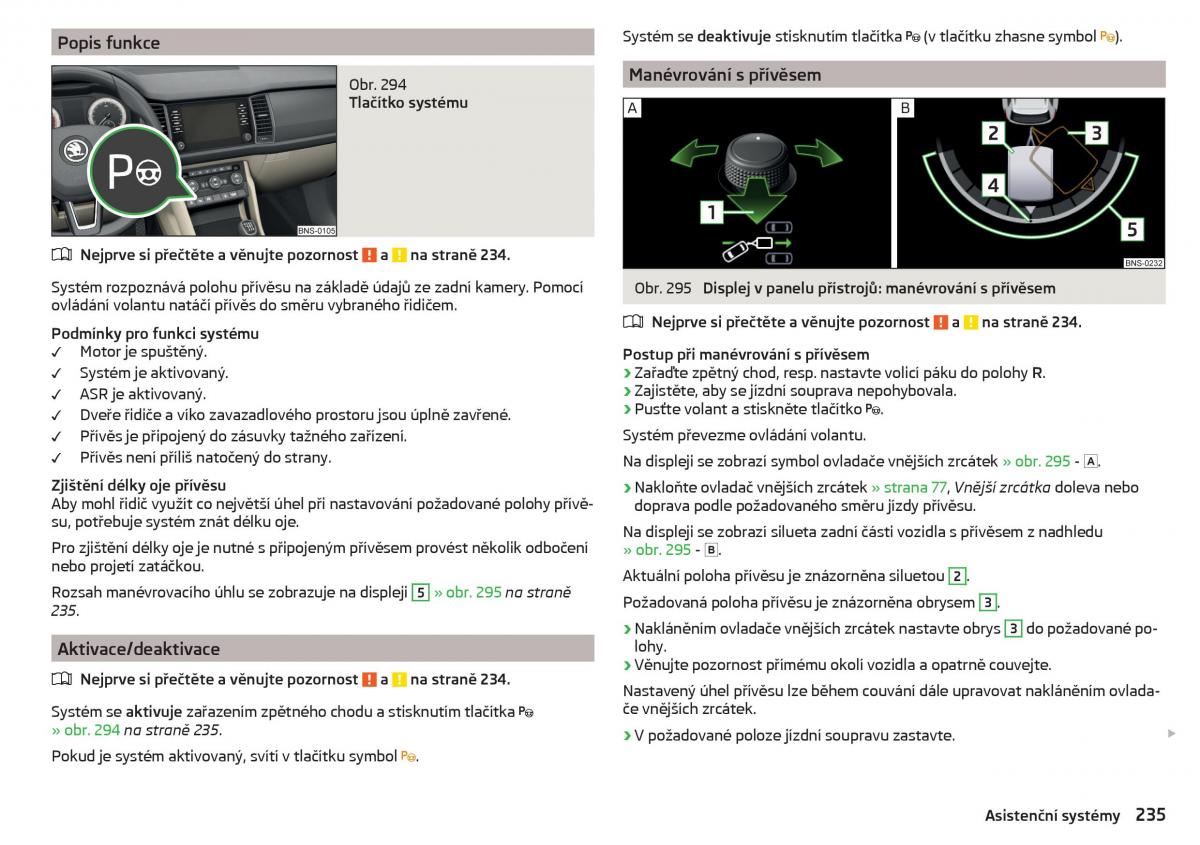 Skoda Kodiaq navod k obsludze / page 237