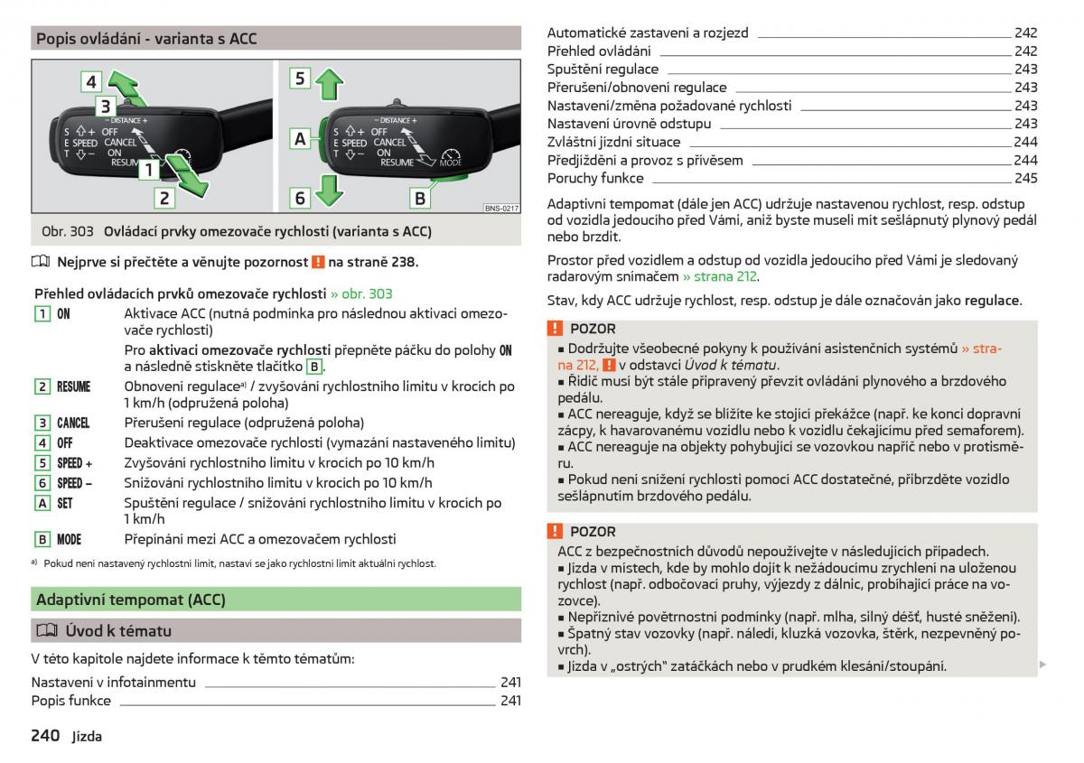 Skoda Kodiaq navod k obsludze / page 242