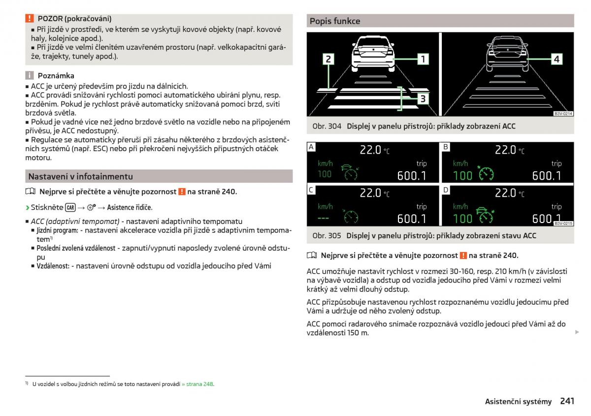 Skoda Kodiaq navod k obsludze / page 243