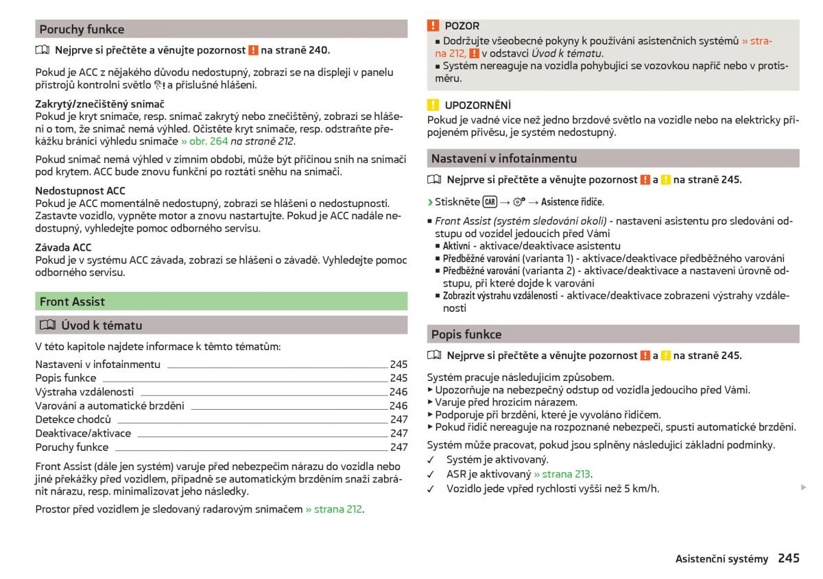 Skoda Kodiaq navod k obsludze / page 247