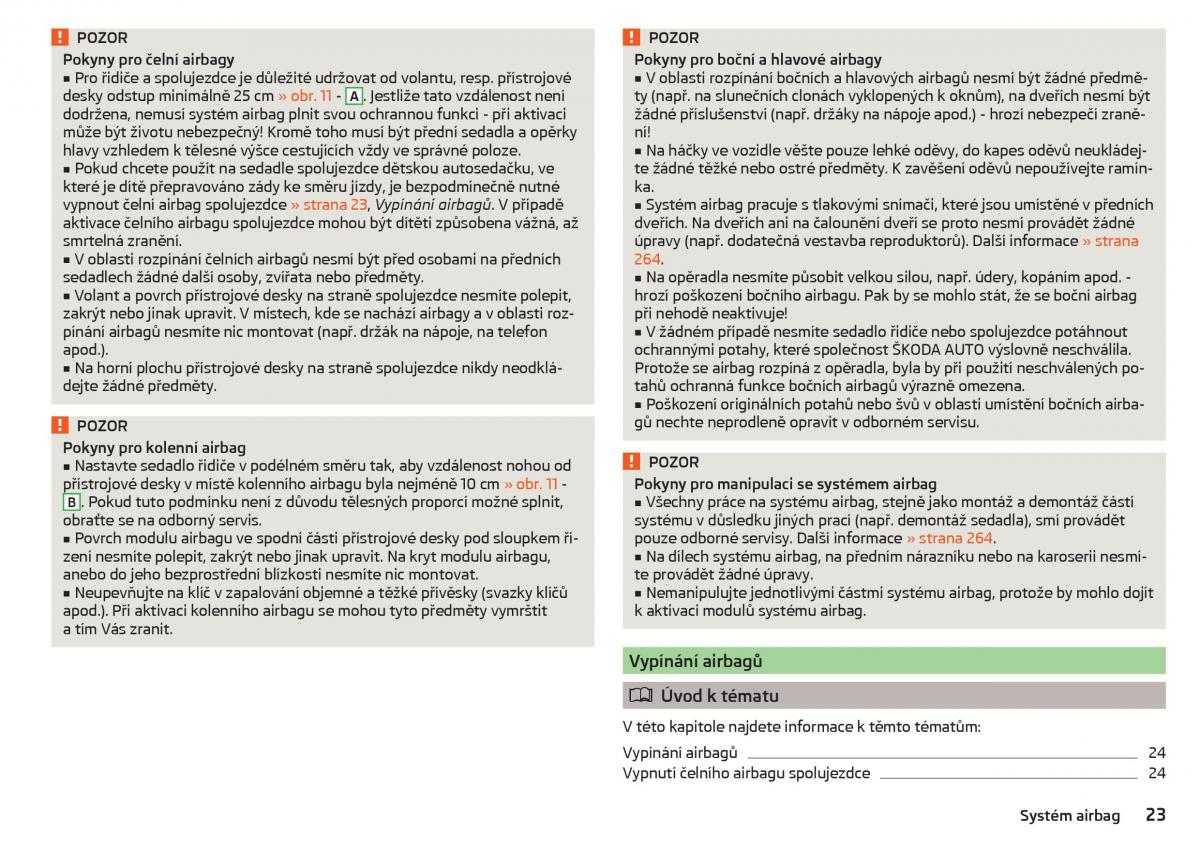 Skoda Kodiaq navod k obsludze / page 25