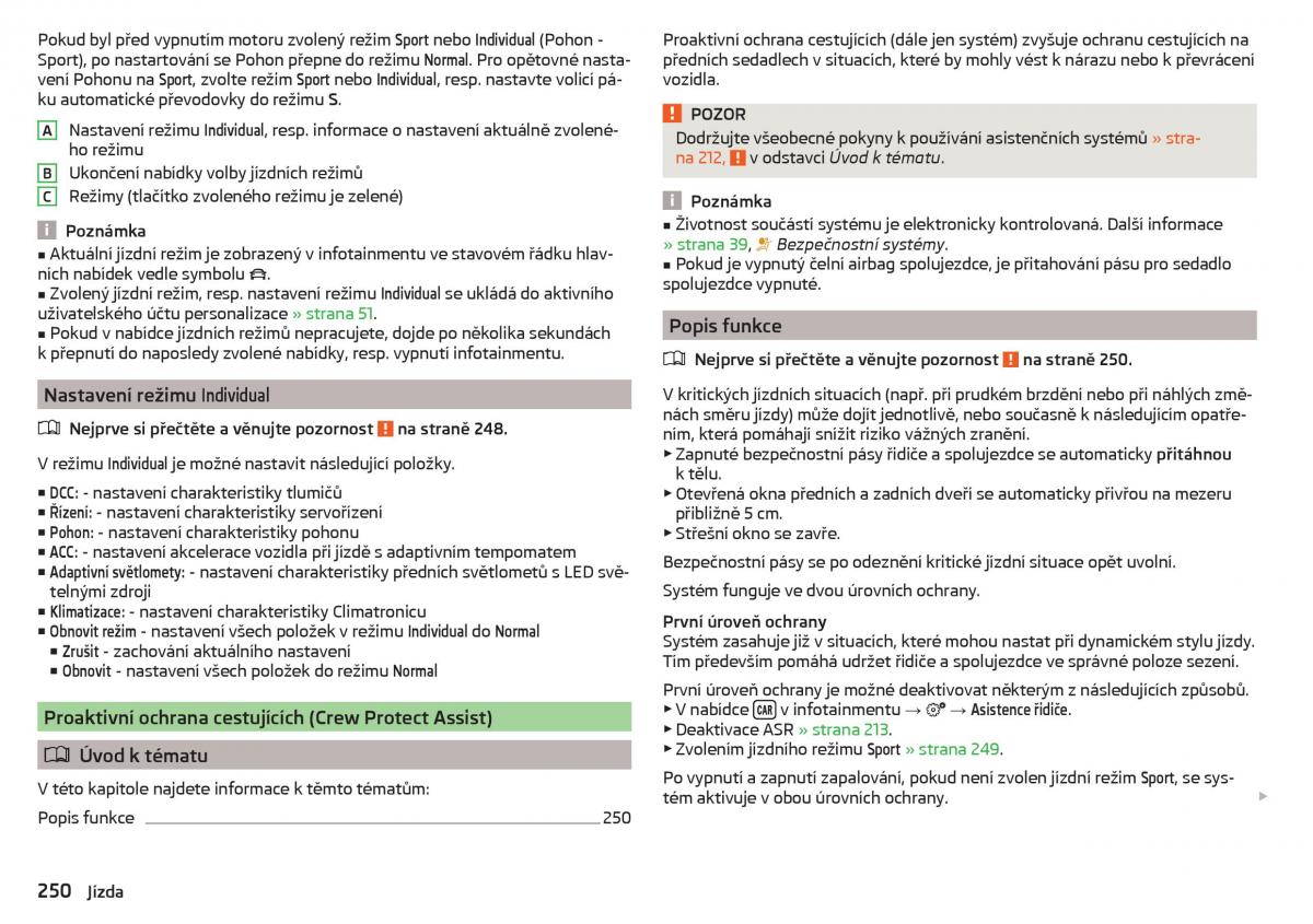 Skoda Kodiaq navod k obsludze / page 252