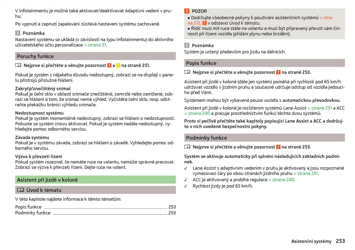 Skoda Kodiaq navod k obsludze / page 255