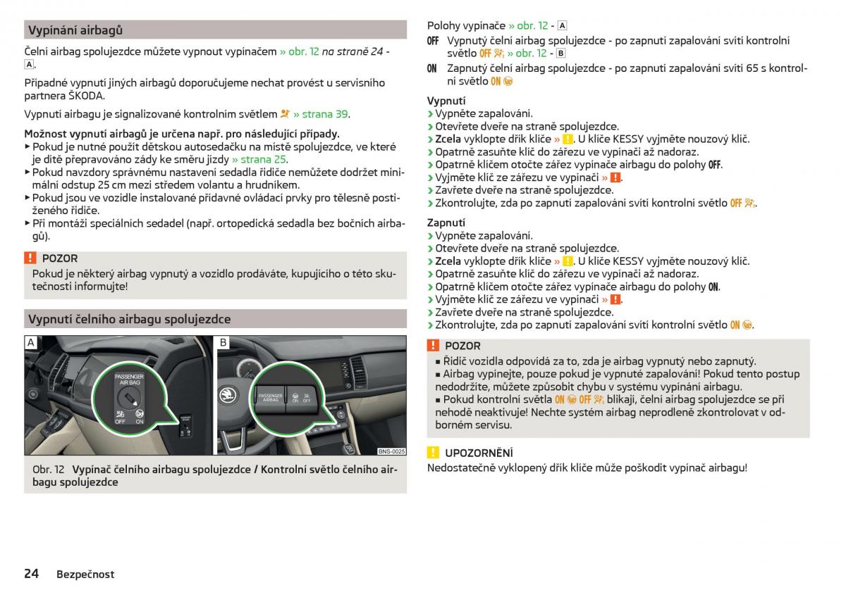 Skoda Kodiaq navod k obsludze / page 26