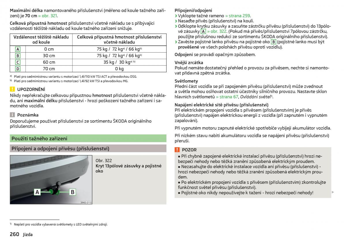 Skoda Kodiaq navod k obsludze / page 262