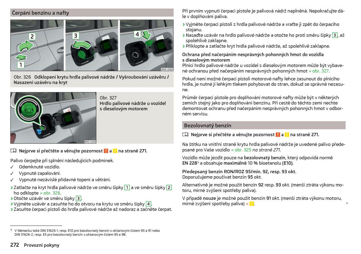 Skoda Kodiaq navod k obsludze / page 274