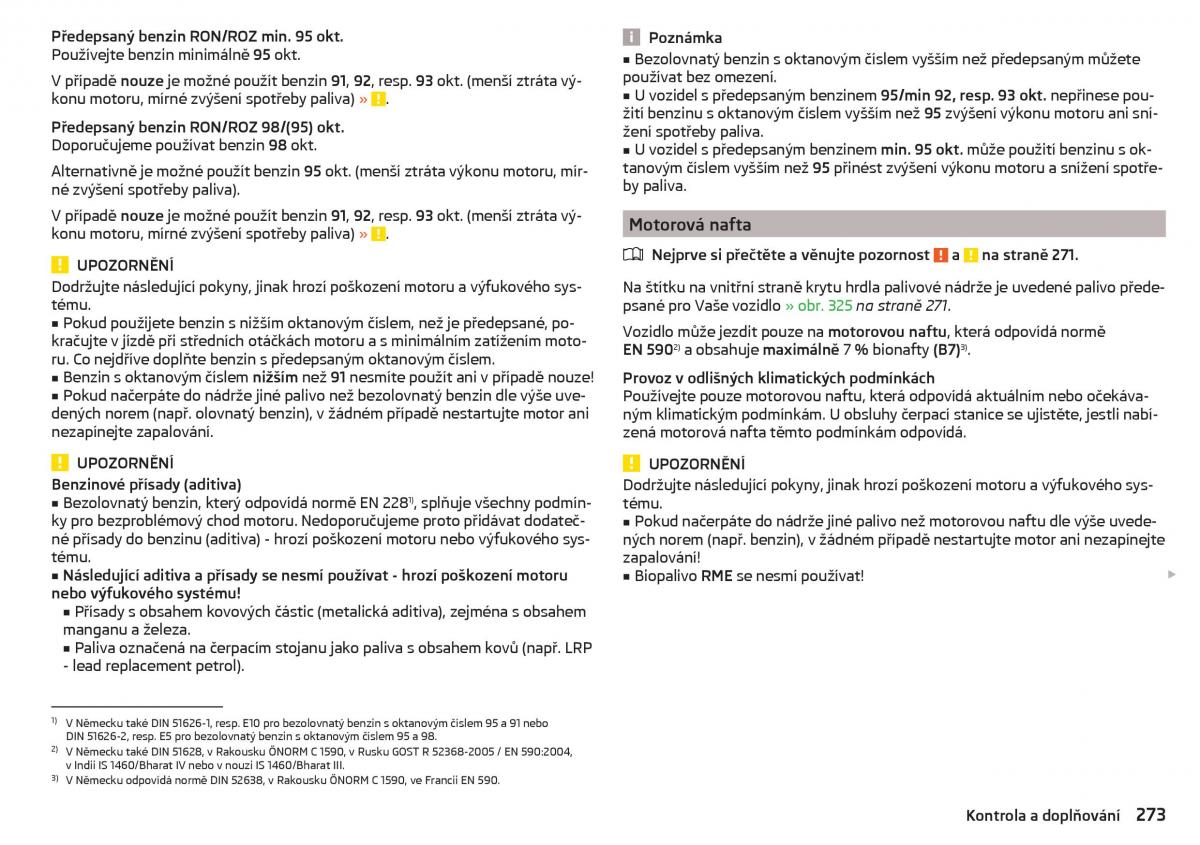 Skoda Kodiaq navod k obsludze / page 275