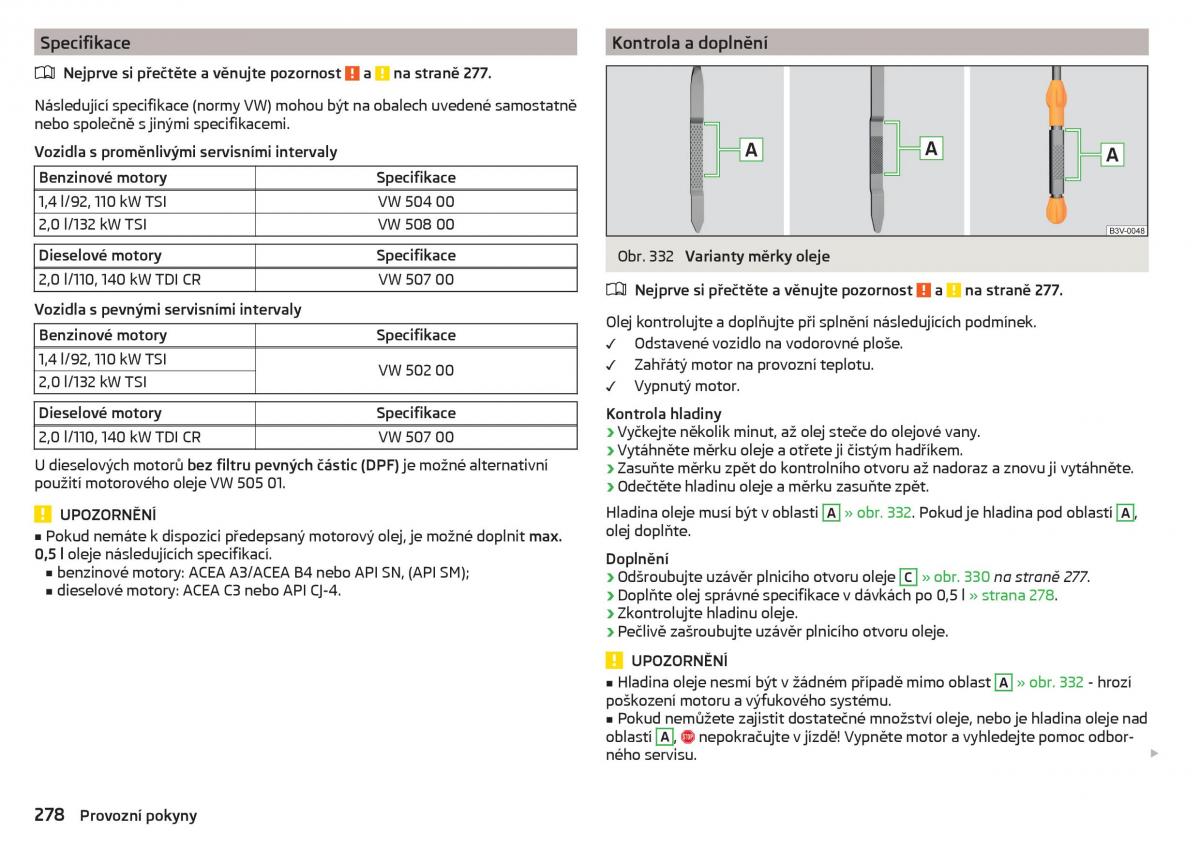 Skoda Kodiaq navod k obsludze / page 280