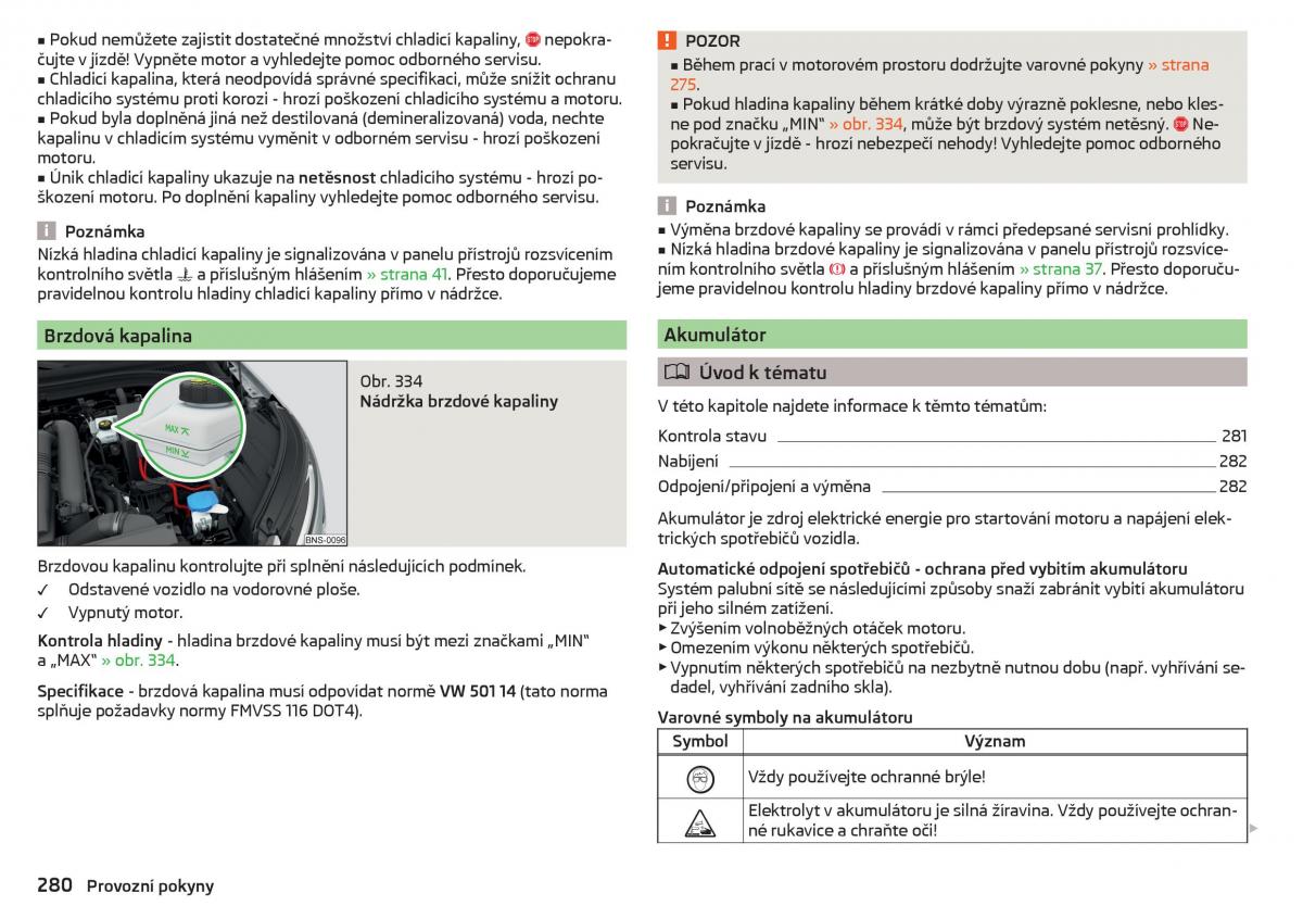 Skoda Kodiaq navod k obsludze / page 282