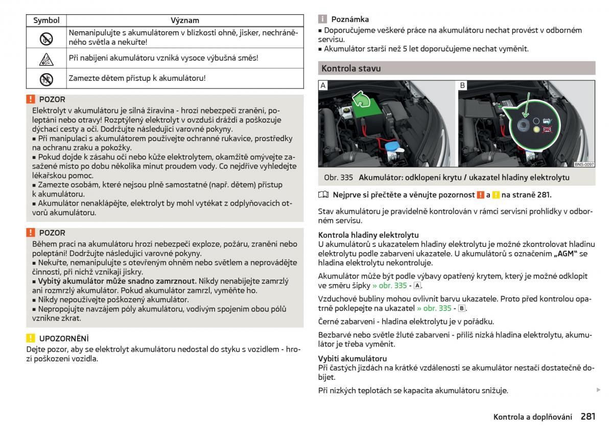 Skoda Kodiaq navod k obsludze / page 283