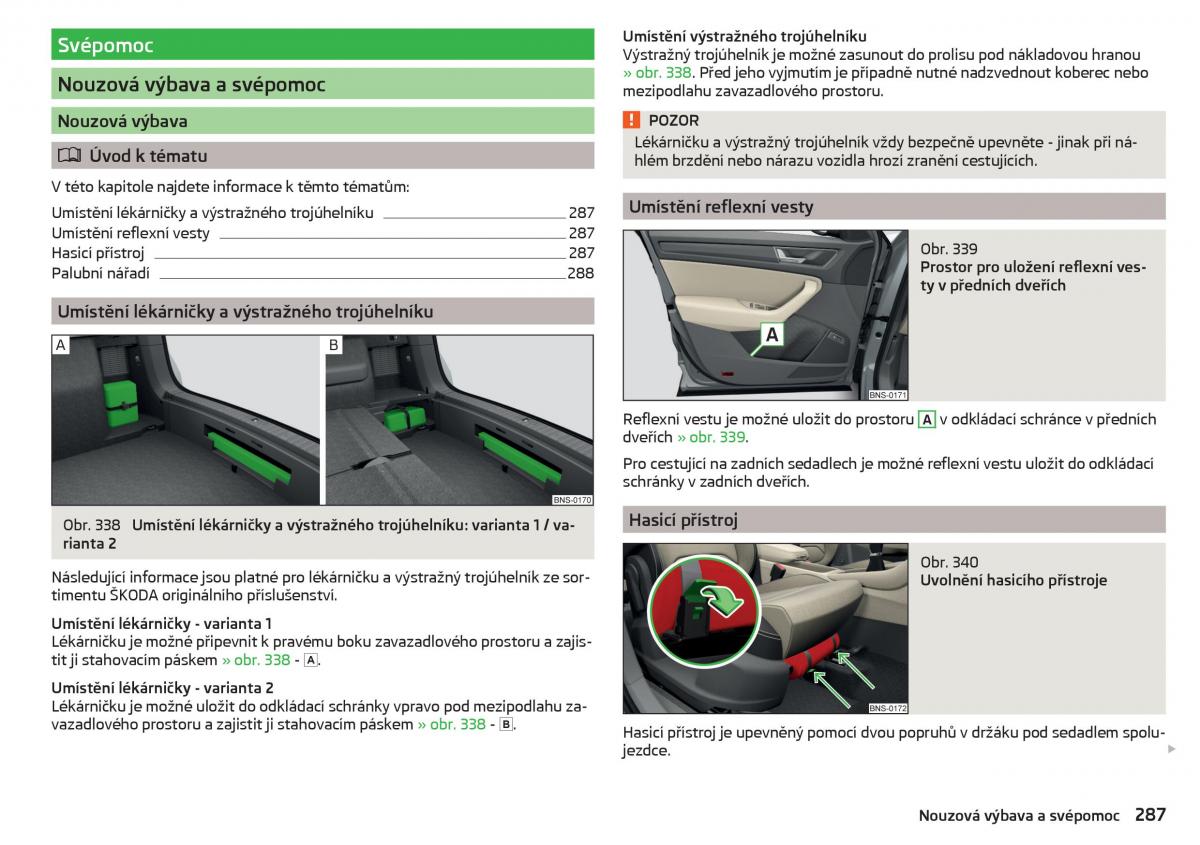 Skoda Kodiaq navod k obsludze / page 289