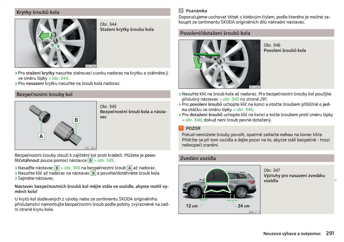 Skoda Kodiaq navod k obsludze / page 293