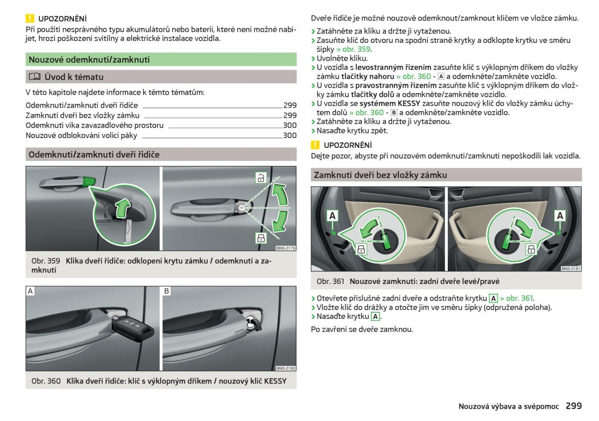 Skoda Kodiaq navod k obsludze / page 301