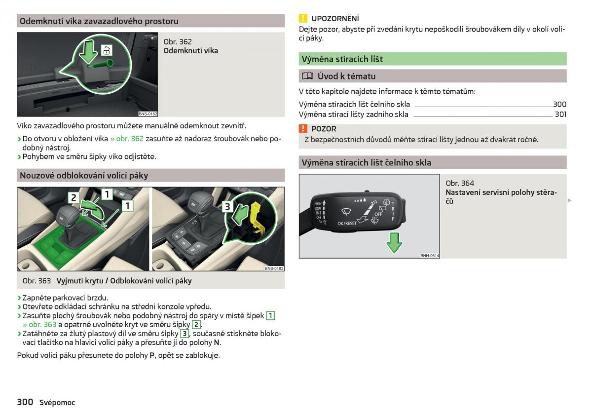 Skoda Kodiaq navod k obsludze / page 302