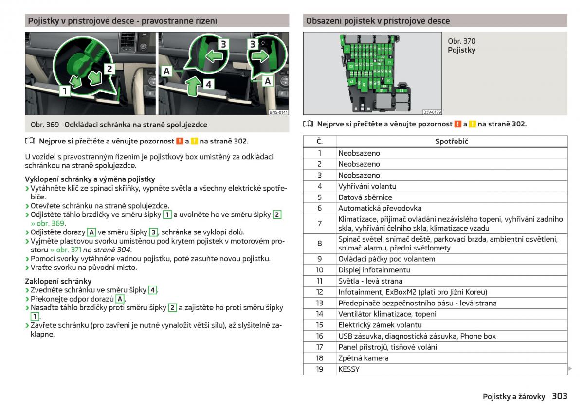 Skoda Kodiaq navod k obsludze / page 305