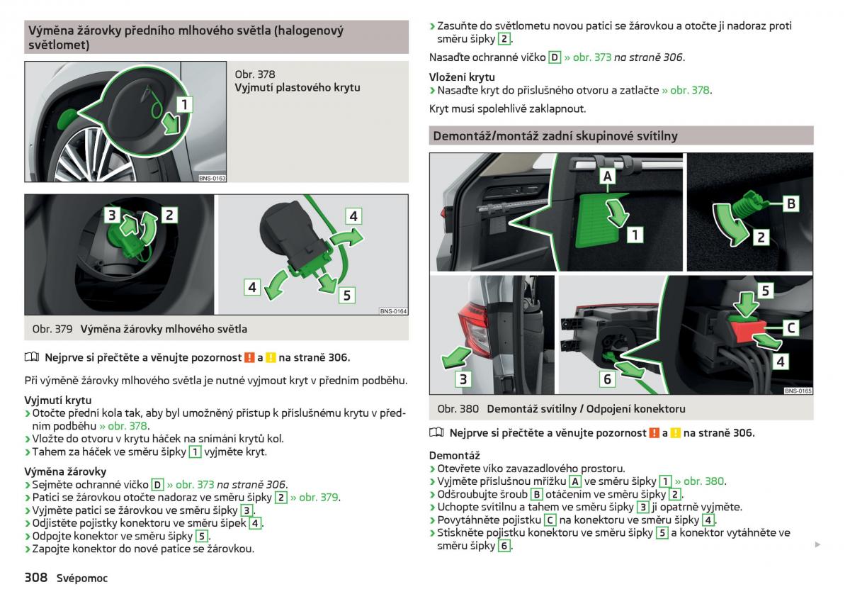 Skoda Kodiaq navod k obsludze / page 310