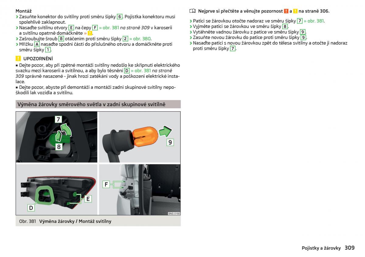 Skoda Kodiaq navod k obsludze / page 311