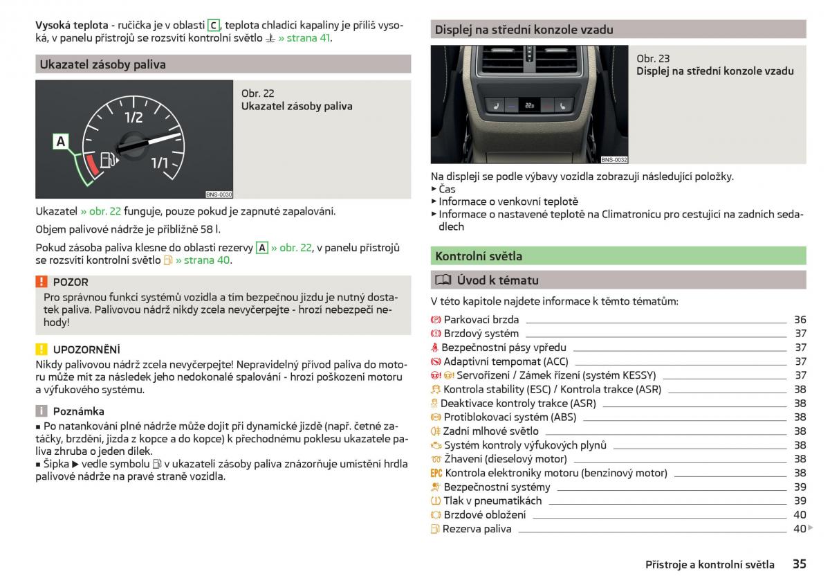 Skoda Kodiaq navod k obsludze / page 37