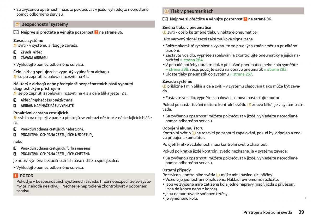 Skoda Kodiaq navod k obsludze / page 41