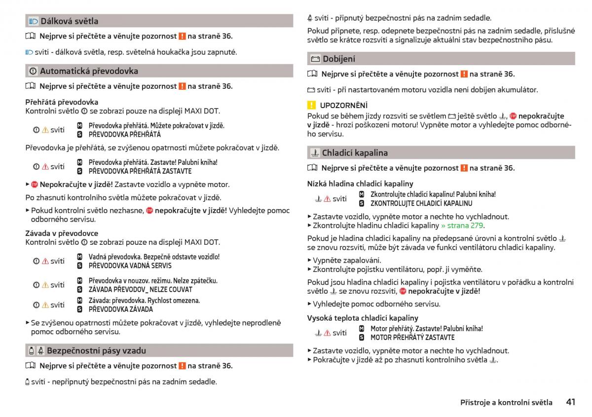 Skoda Kodiaq navod k obsludze / page 43