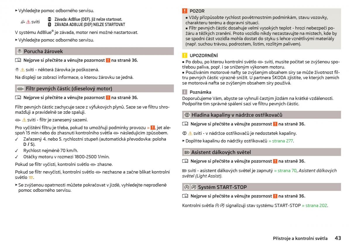 Skoda Kodiaq navod k obsludze / page 45