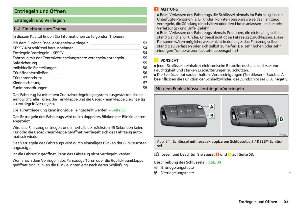 Skoda Kodiaq Handbuch / page 55