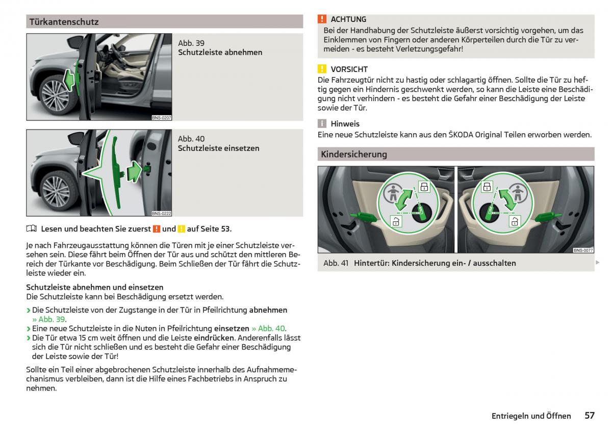 Skoda Kodiaq Handbuch / page 59