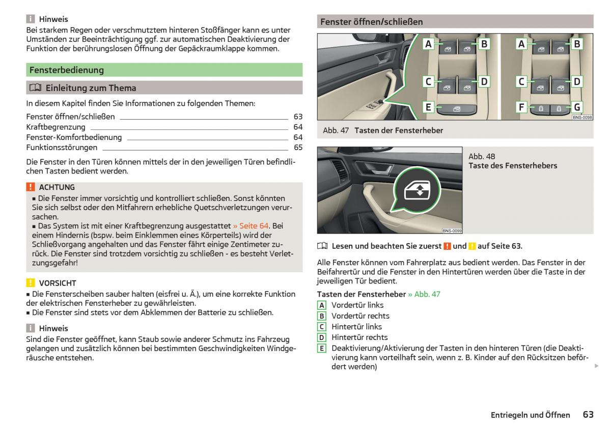 Skoda Kodiaq Handbuch / page 65