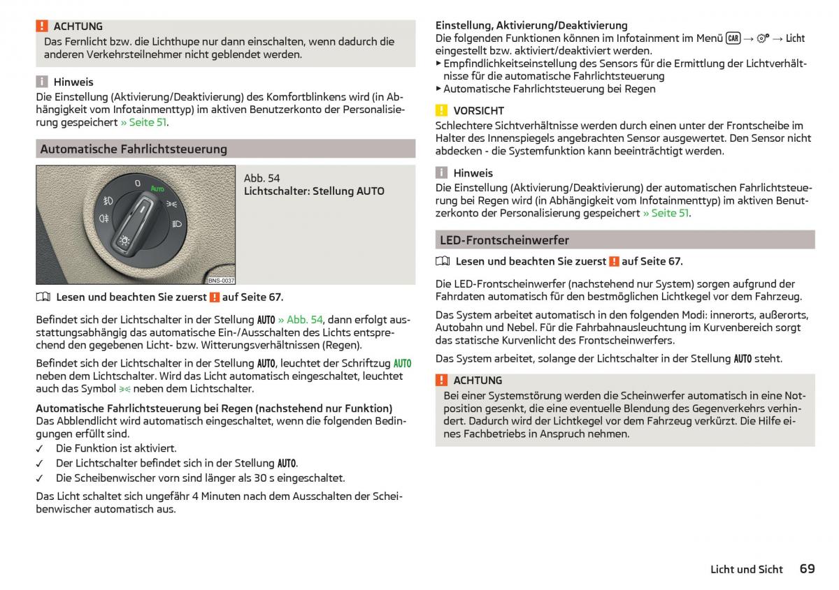 Skoda Kodiaq Handbuch / page 71