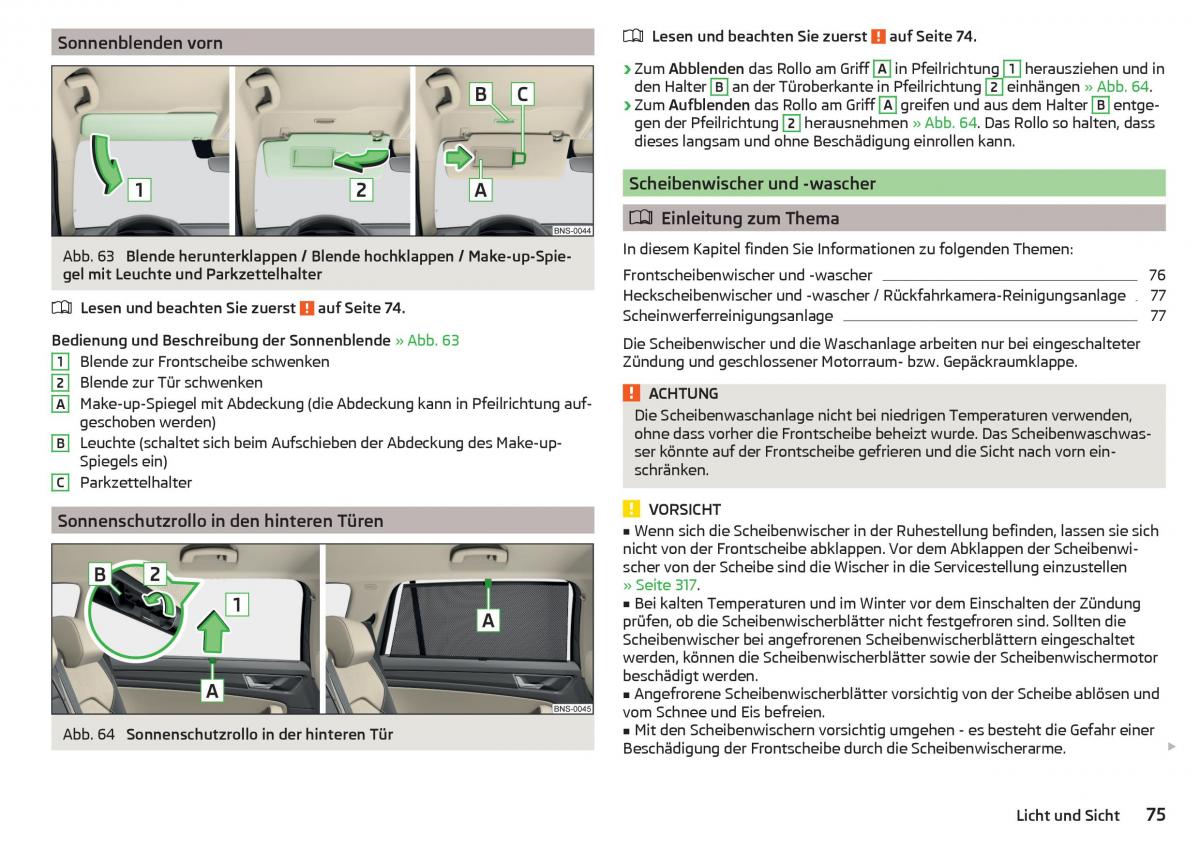 Skoda Kodiaq Handbuch / page 77