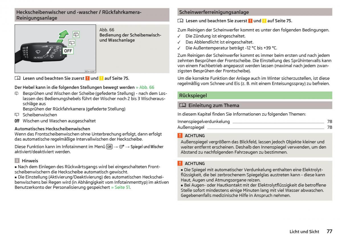 Skoda Kodiaq Handbuch / page 79