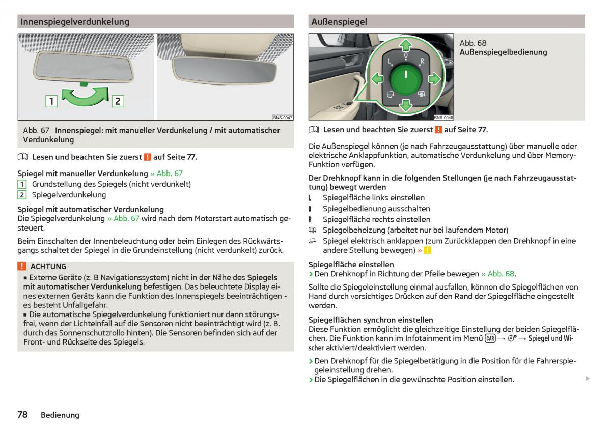 Skoda Kodiaq Handbuch / page 80