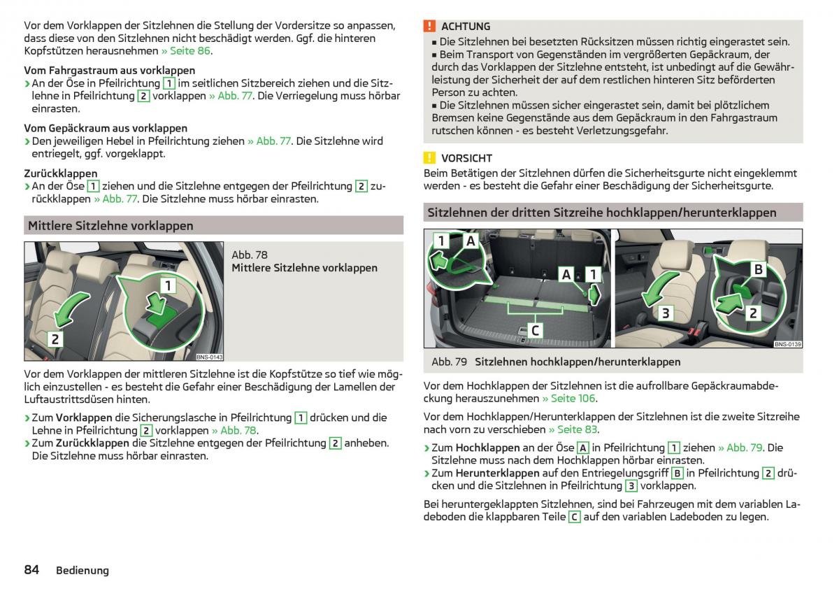 Skoda Kodiaq Handbuch / page 86