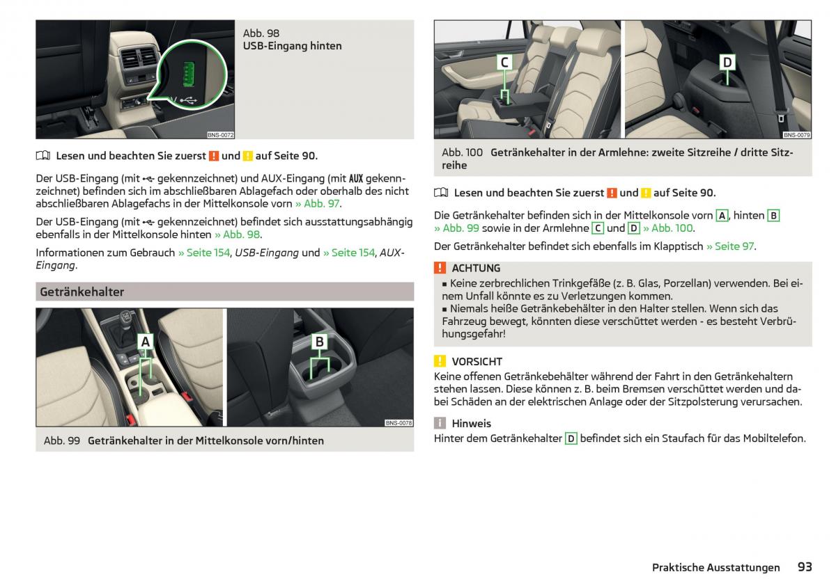 Skoda Kodiaq Handbuch / page 95