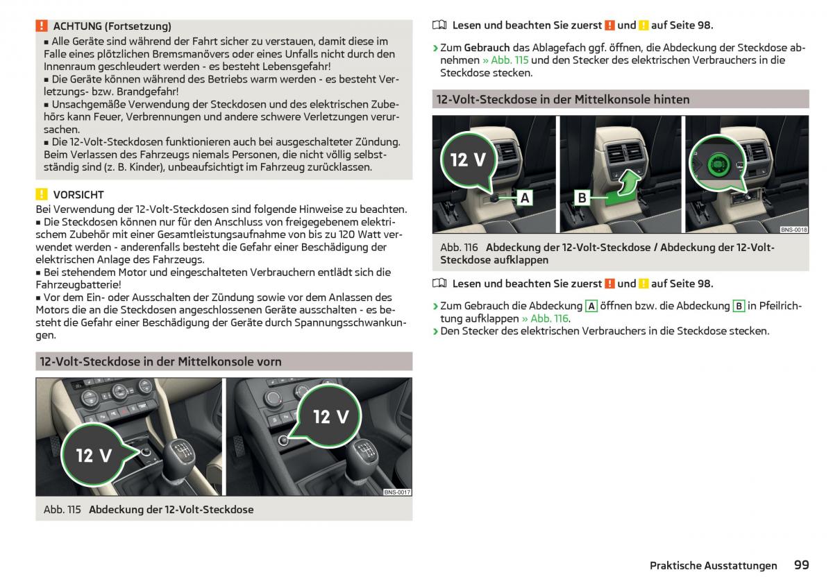 Skoda Kodiaq Handbuch / page 101