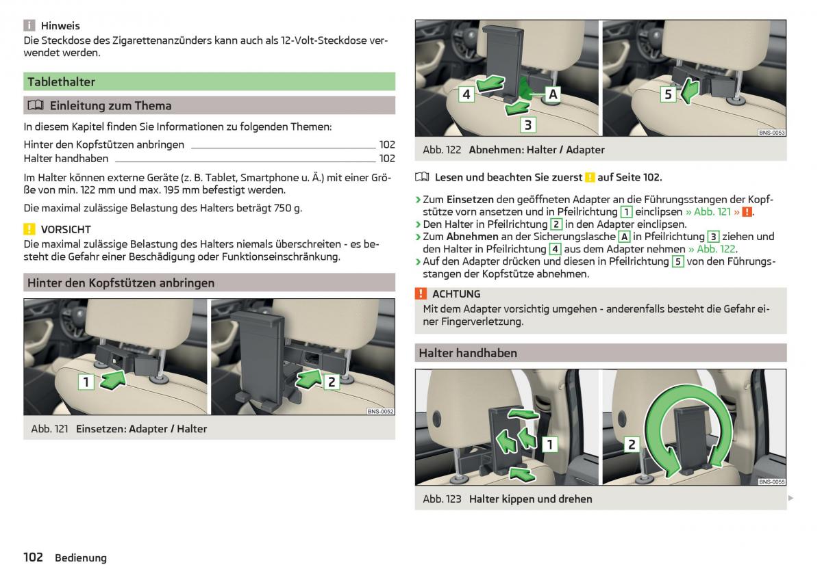 Skoda Kodiaq Handbuch / page 104