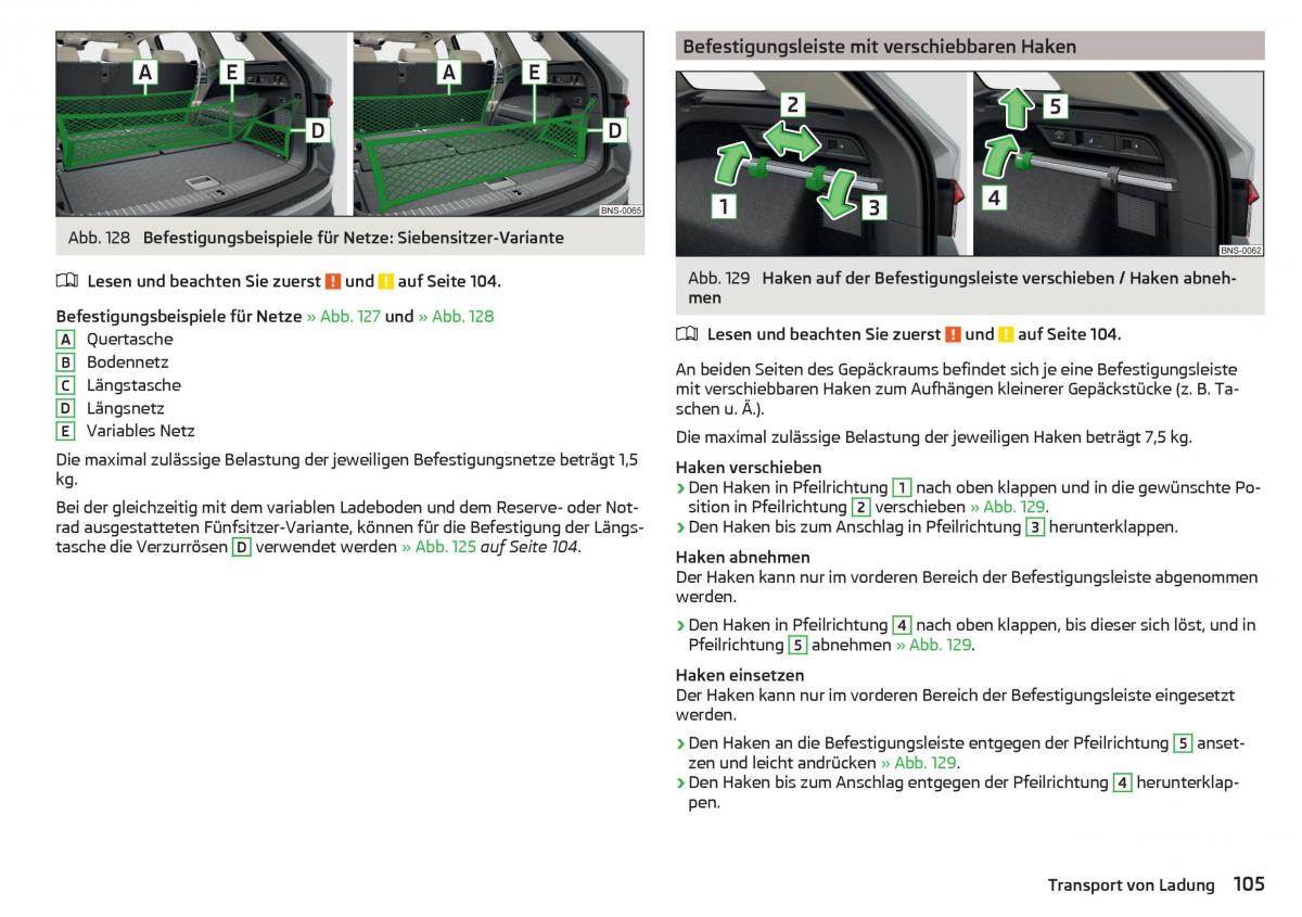 Skoda Kodiaq Handbuch / page 107