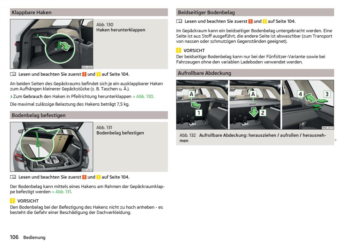 Skoda Kodiaq Handbuch / page 108